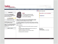 Tablet Screenshot of isako.com